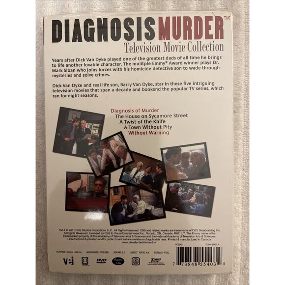 Diagnosis Murder Television Movie Collection (DVD New) Dick Van Dyke - Picture 2 of 3